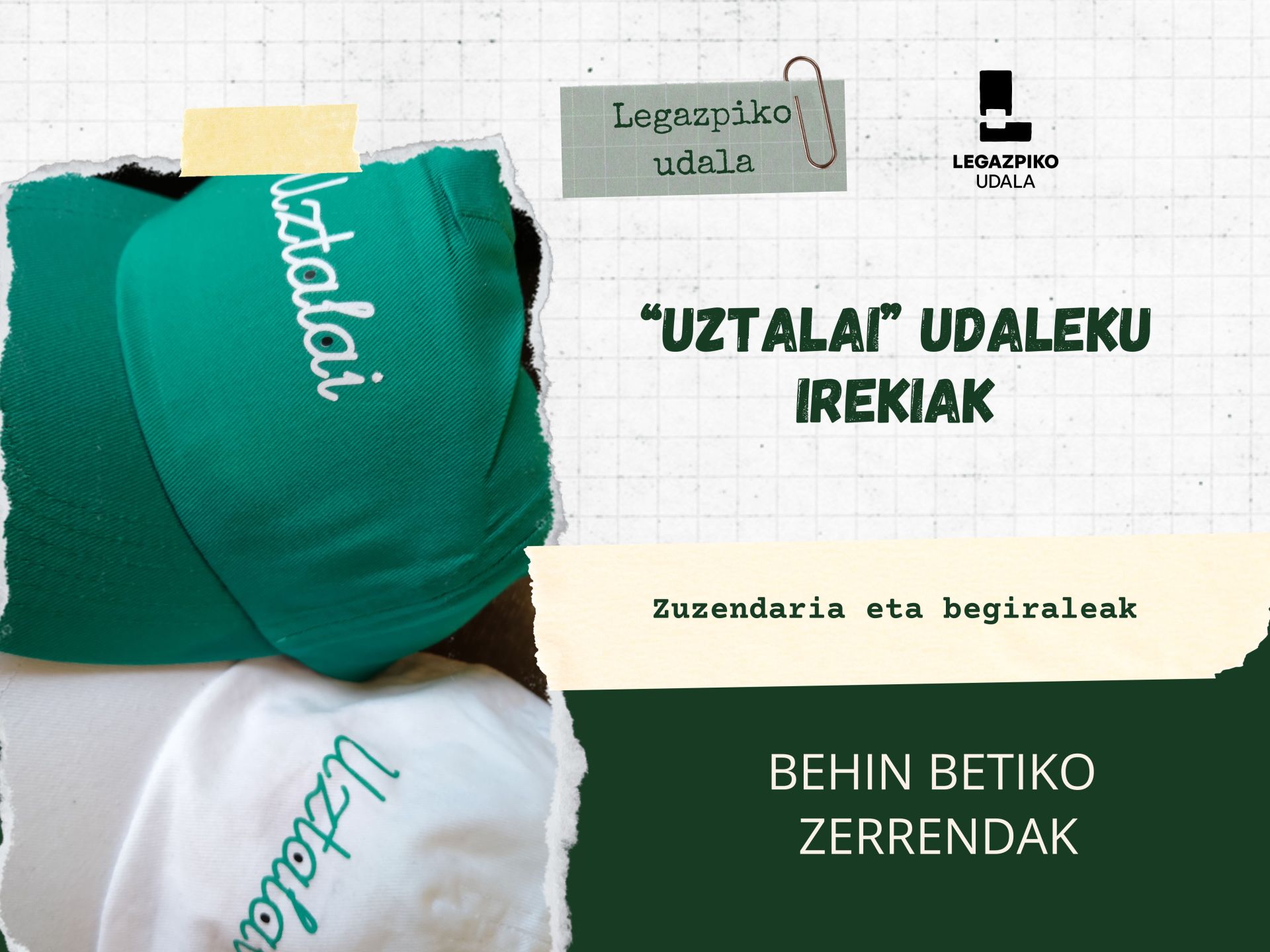 Uztalai udaleku irekiak. Begiraleen behin betiko zerrenda