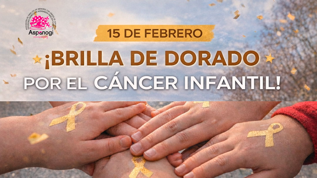El Ayuntamiento se ilumina de dorado por el Día Internacional del Cáncer Infantil y ASPANOGI invita a sumarse al movimiento
