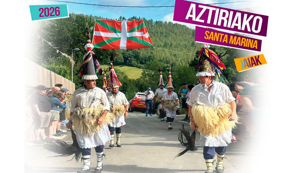Aztiriko Santa Marina jaiak asteburuan. Larunbatean eta igandean Junetorri zerbitzua egongo da