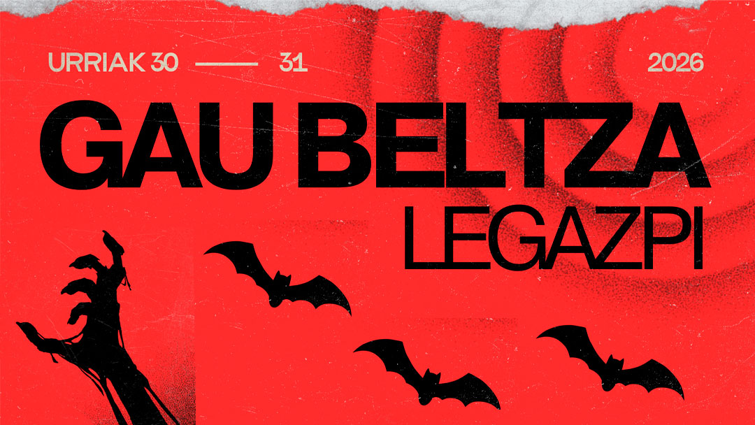 Legazpin Gau Beltza ospatzeko egitarau berezia prestatu dugu urriaren 30erako eta 31rako