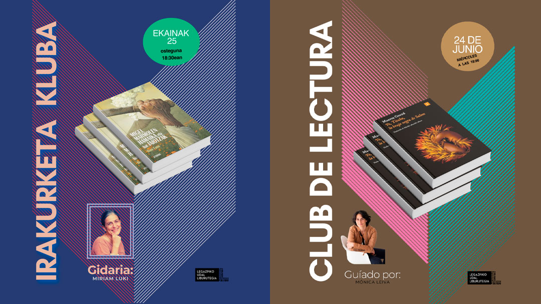 Ikasturteko azken literatura klubak: ez galdu ikasturteko azken bi hitzorduak!