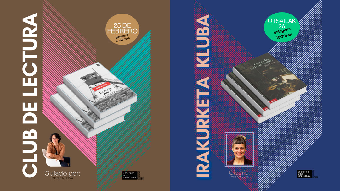 Irakurketa taldeen saioak otsailean. Hilaren 25an, gaztelerazkoa eta 26an, euskarazkoa