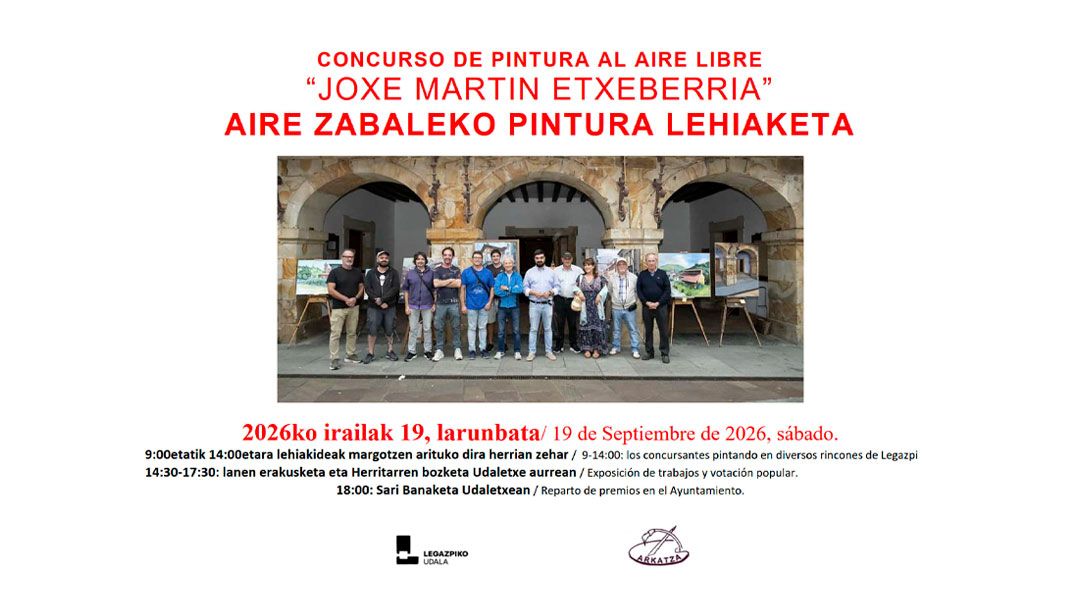 “Joxe Martin Etxeberria” Kaleko pintura lehiaketa irailaren 19an larunbata