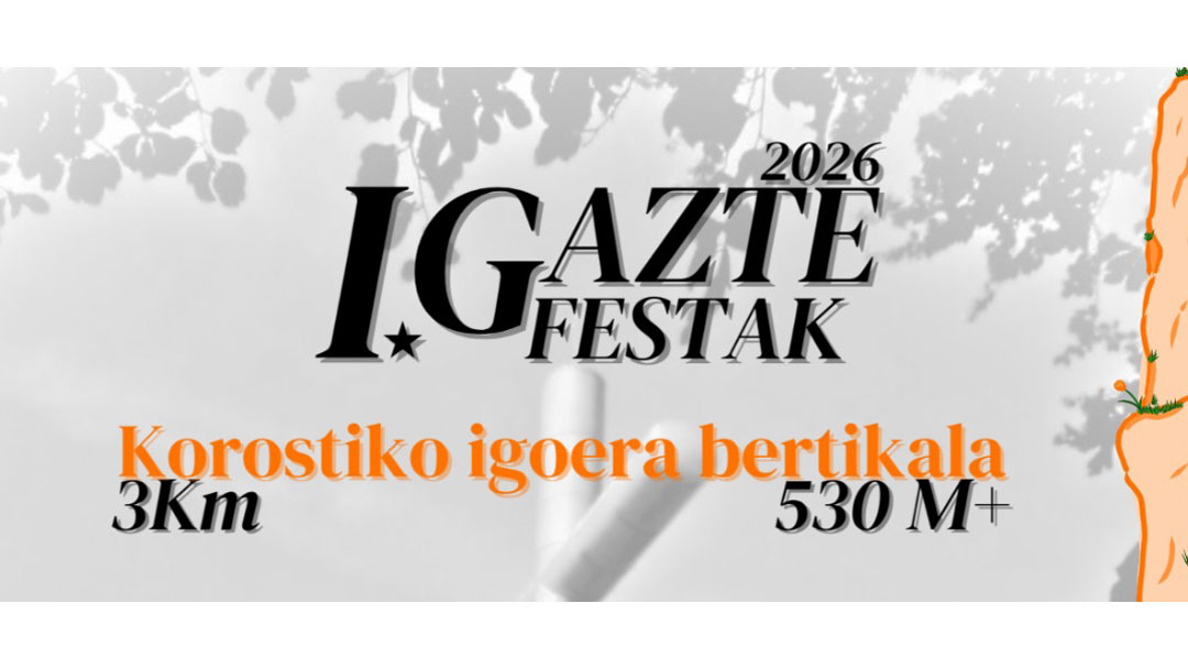 Korostiko Igoera Bertikala antolatu du Legazpiko Gazte Asanbladak apirilaren 25erako