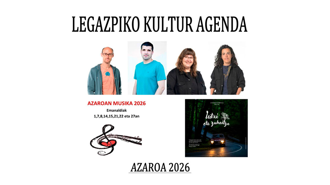 2026ko azaroko kultur egitaraua eta KZguneko eskaintza ikusgai