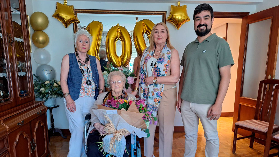 Marcia Sánchez Martín omendu dugu bere 100. urtebetetzean