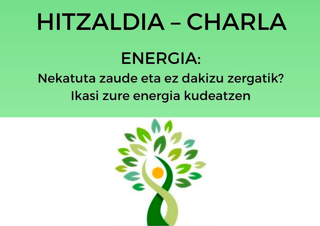Hitzaldia “Norbere Energia” apirilaren 23an, 18:30etan Kultur Etxeko Areto Nagusian