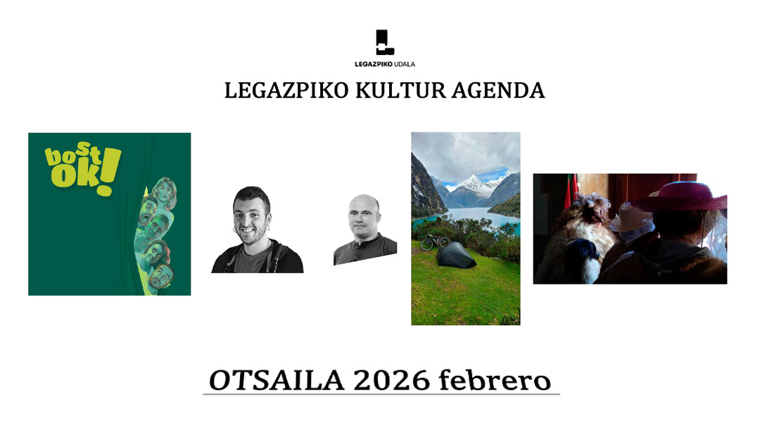 2026ko otsaileko kultur egitaraua eta KZguneko eskaintza ikusgai