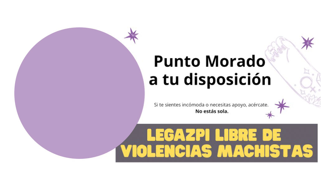 El Punto Morado volverá a estar presente en Agorreko Santikutzak, en la apuesta por unas fiestas seguras y a favor de la igualdad