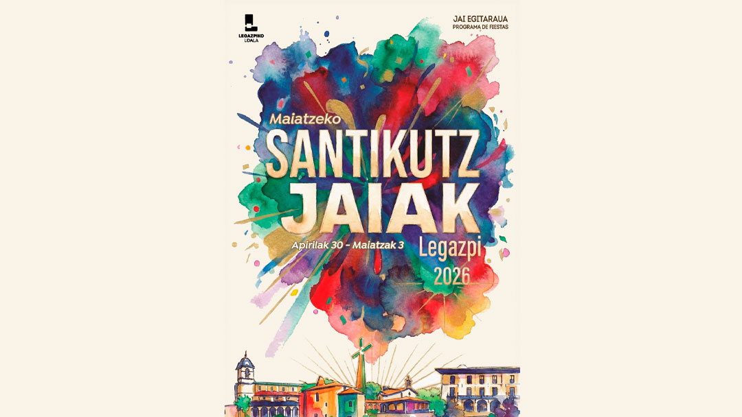 El programa de fiestas Maiatzeko Santikutzak 2026. Se puede ver en la página web del Ayuntamiento. Gora Santikutzak!
