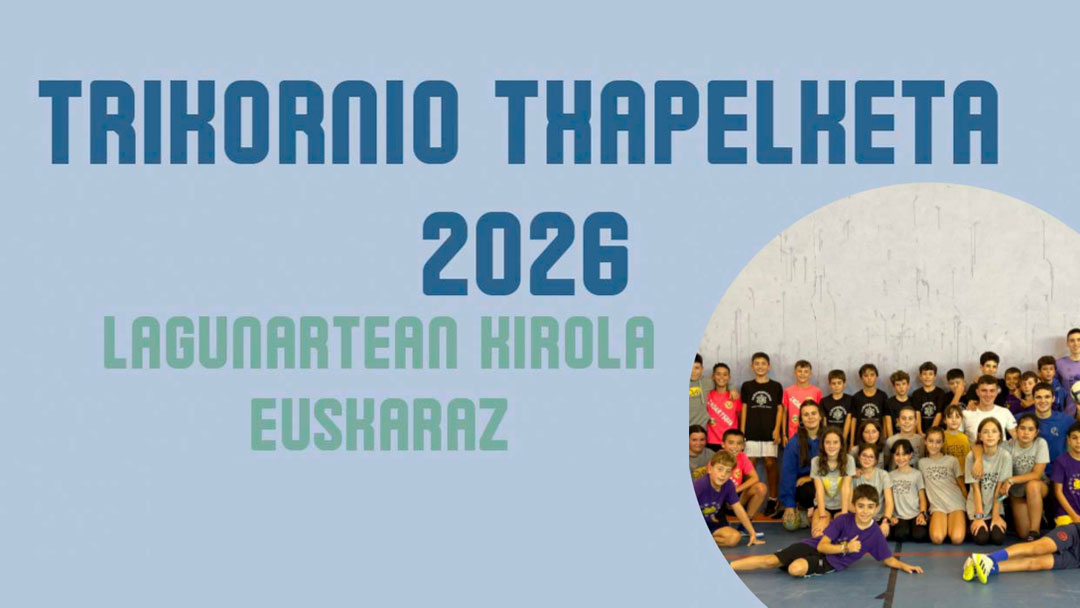 “Trikornio txapelketa” urriaren 3an Olamendi eskolako kantxan LHko 5. eta 6. eta DBHko 1. eta 2.mailakoentzat