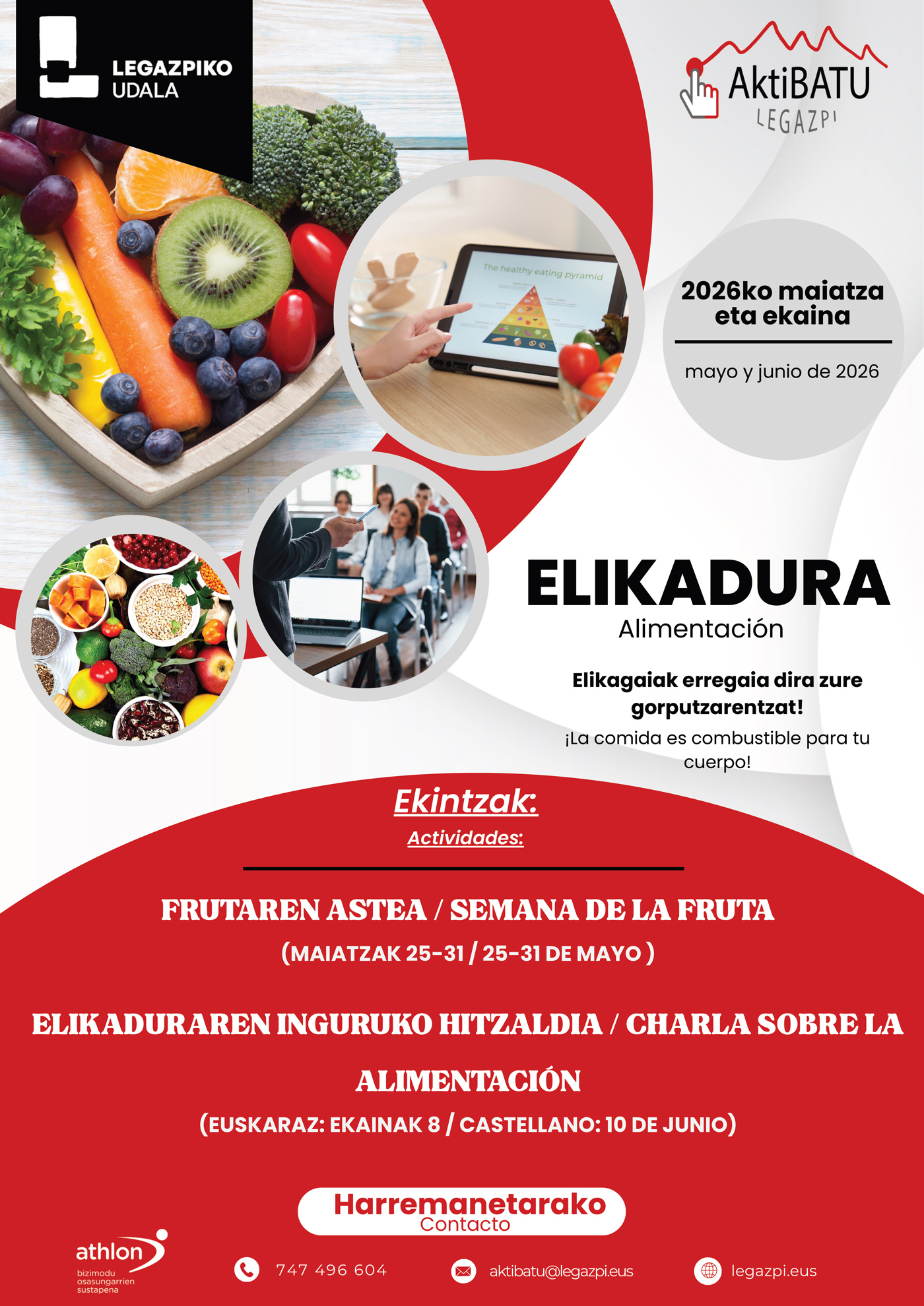 Elikadura osasuntsua sustatzeko kanpaina berria abiaraziko dugu, herritarren ongizatea indartzeko Elikadura osasuntsua sustatzeko kanpaina berria abiaraziko dugu, herritarren ongizatea indartzeko