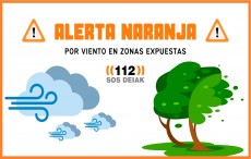 Alerta por vientos fuertes