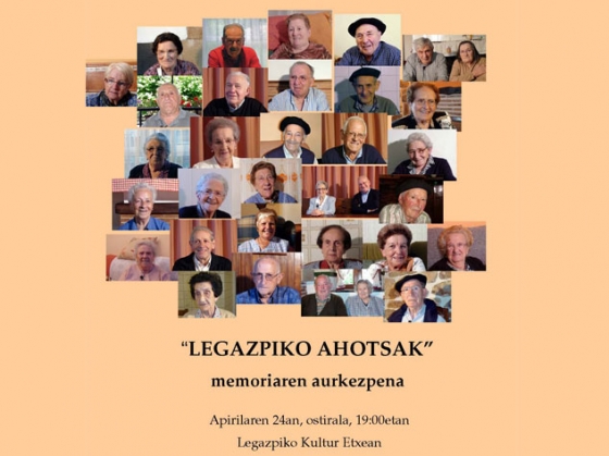 El viernes se presentará 'Legazpiko Ahotsak'