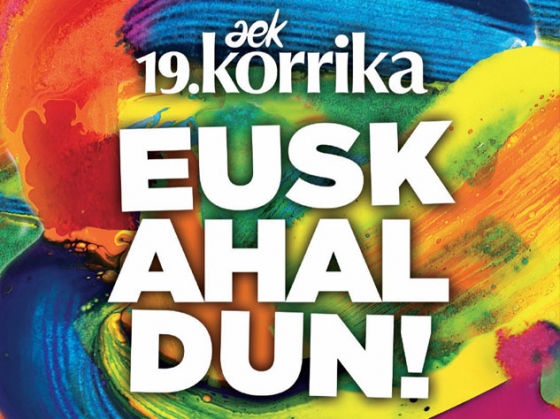 Plantilla del ayuntamiento en la Korrika