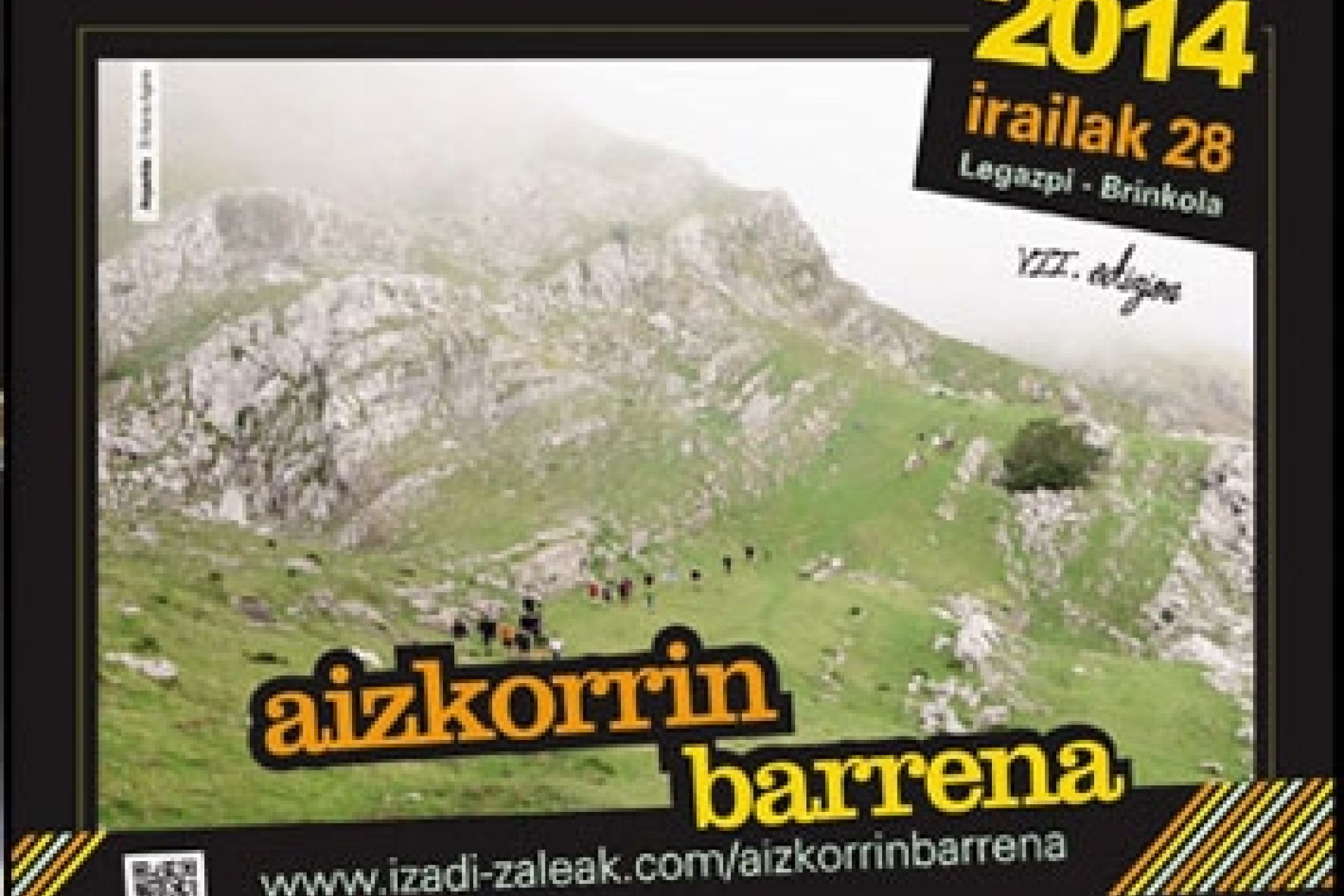 Aizkorrin Barrena Mendi Martxa irailaren 28an