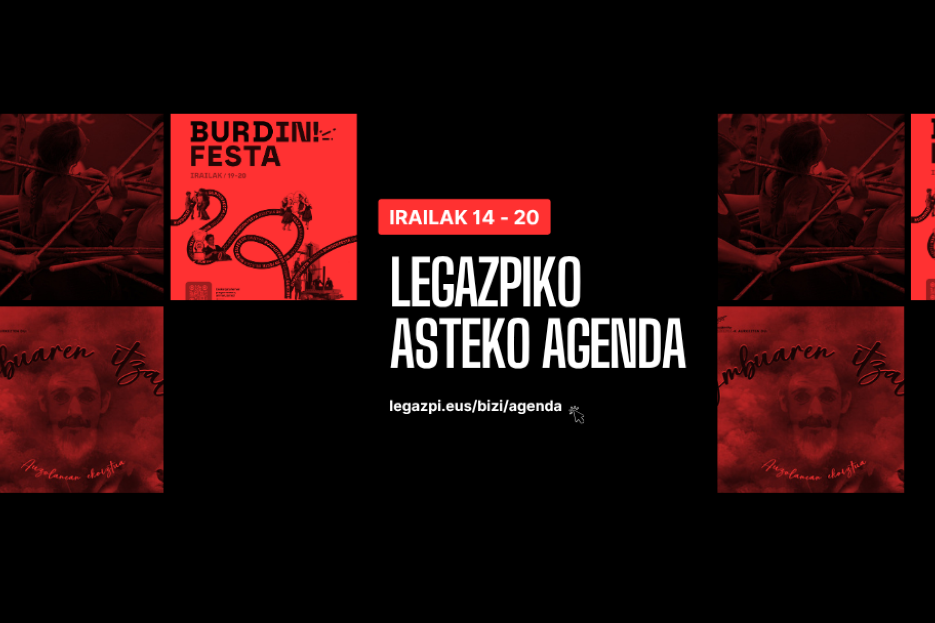 Asteko agenda: Legazpin irailaren 14tik 20ra galdu ezin duzun guztia