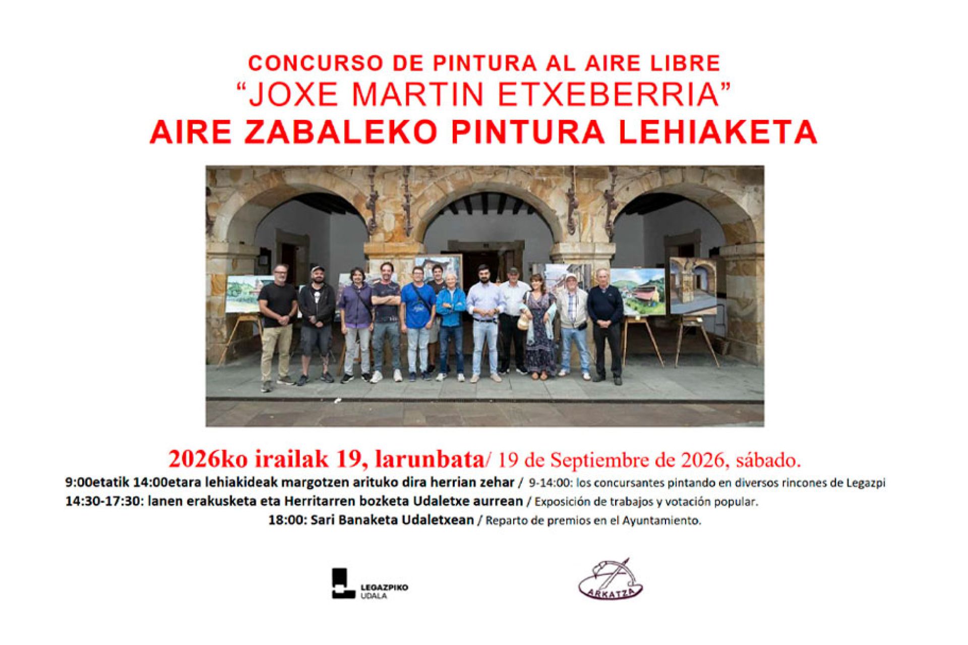 “Joxe Martin Etxeberria” Kaleko pintura lehiaketa irailaren 19an larunbata
