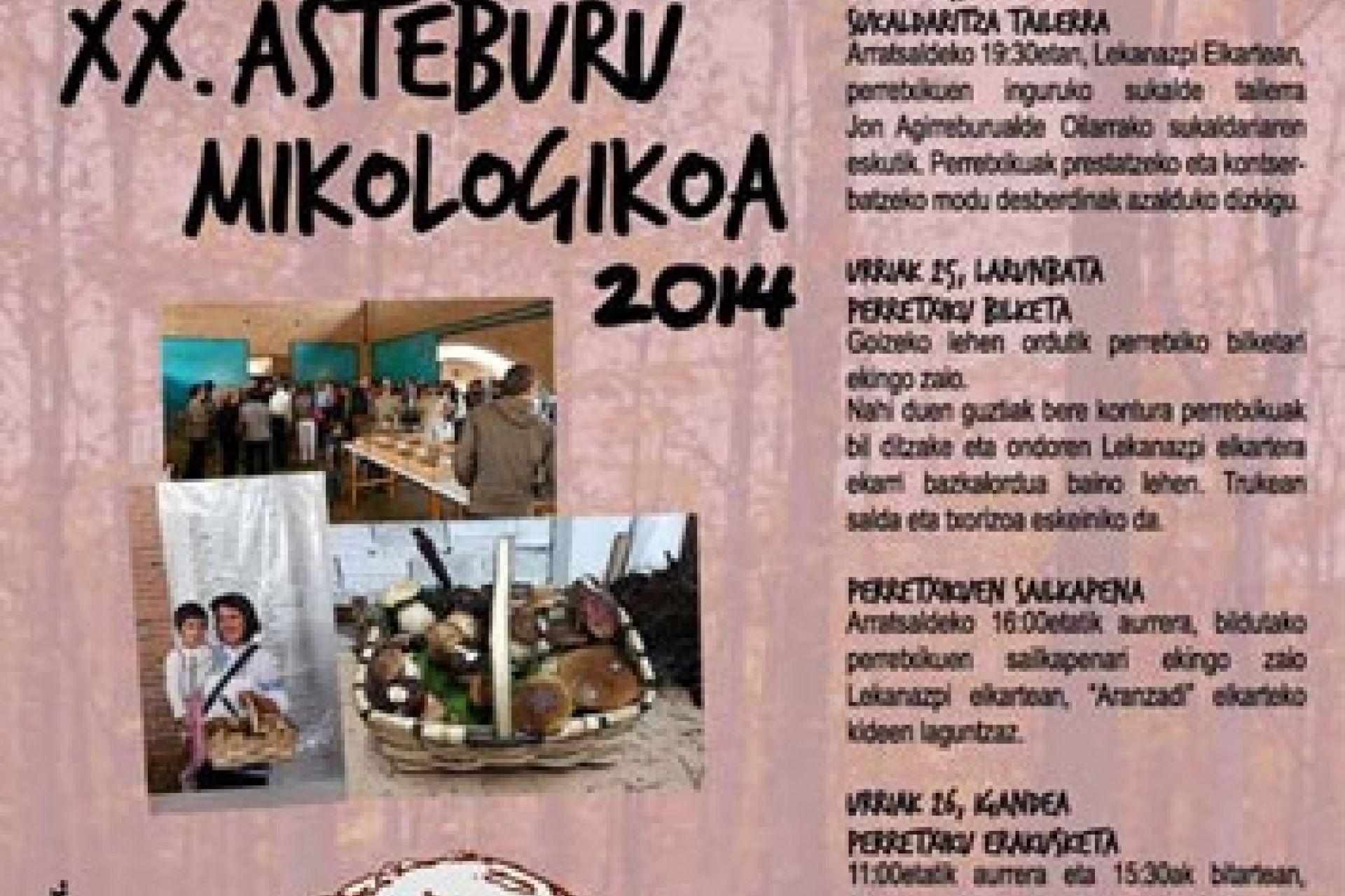 XX. Asteburu Mikologikoa Legazpin