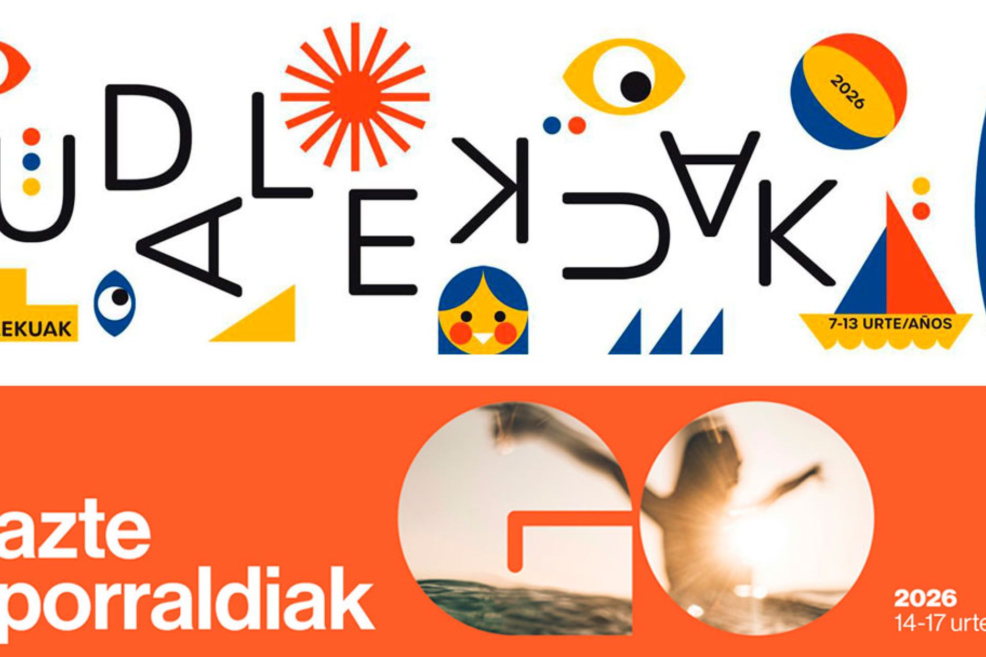 Diputazioko Udako kanpaina: Udalekuak eta Gazte Oporraldiak. Izen-ematea Kultur Etxeko harreran, martxoaren 6tik 18ra arte