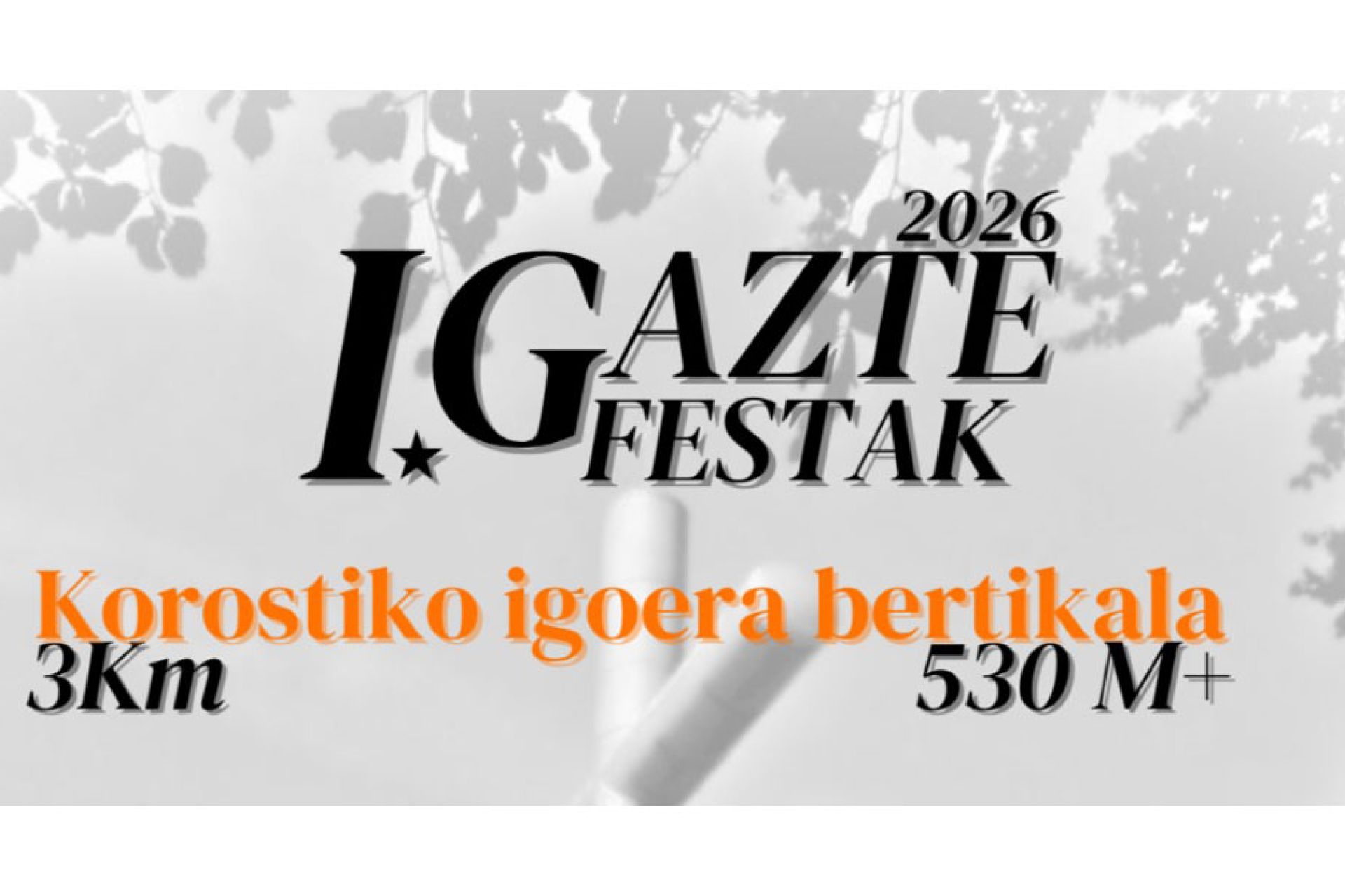 Korostiko Igoera Bertikala antolatu du Legazpiko Gazte Asanbladak apirilaren 25erako