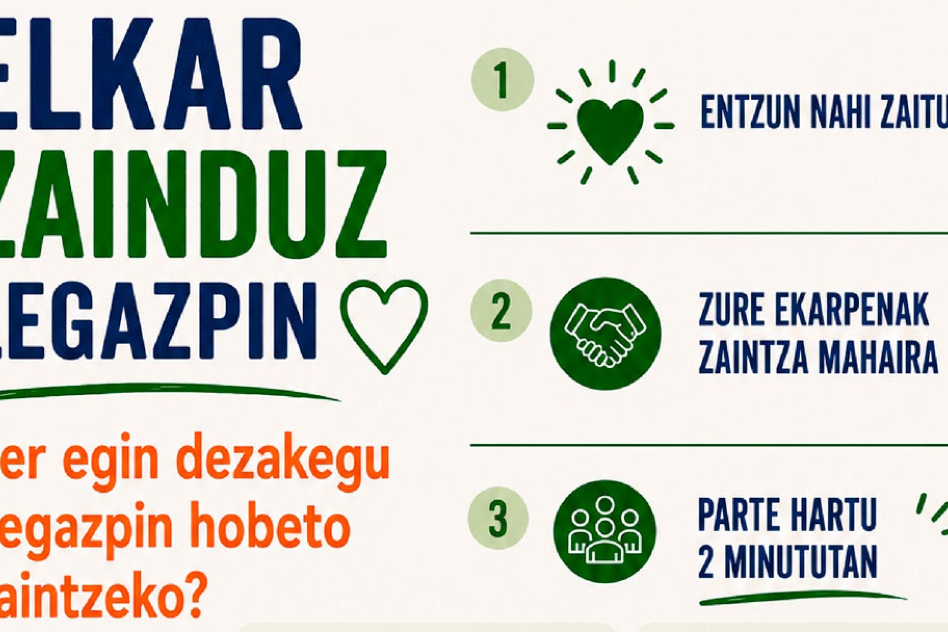 Elkar Zainduz Legazpin kalera aterako da herritarrak entzutera