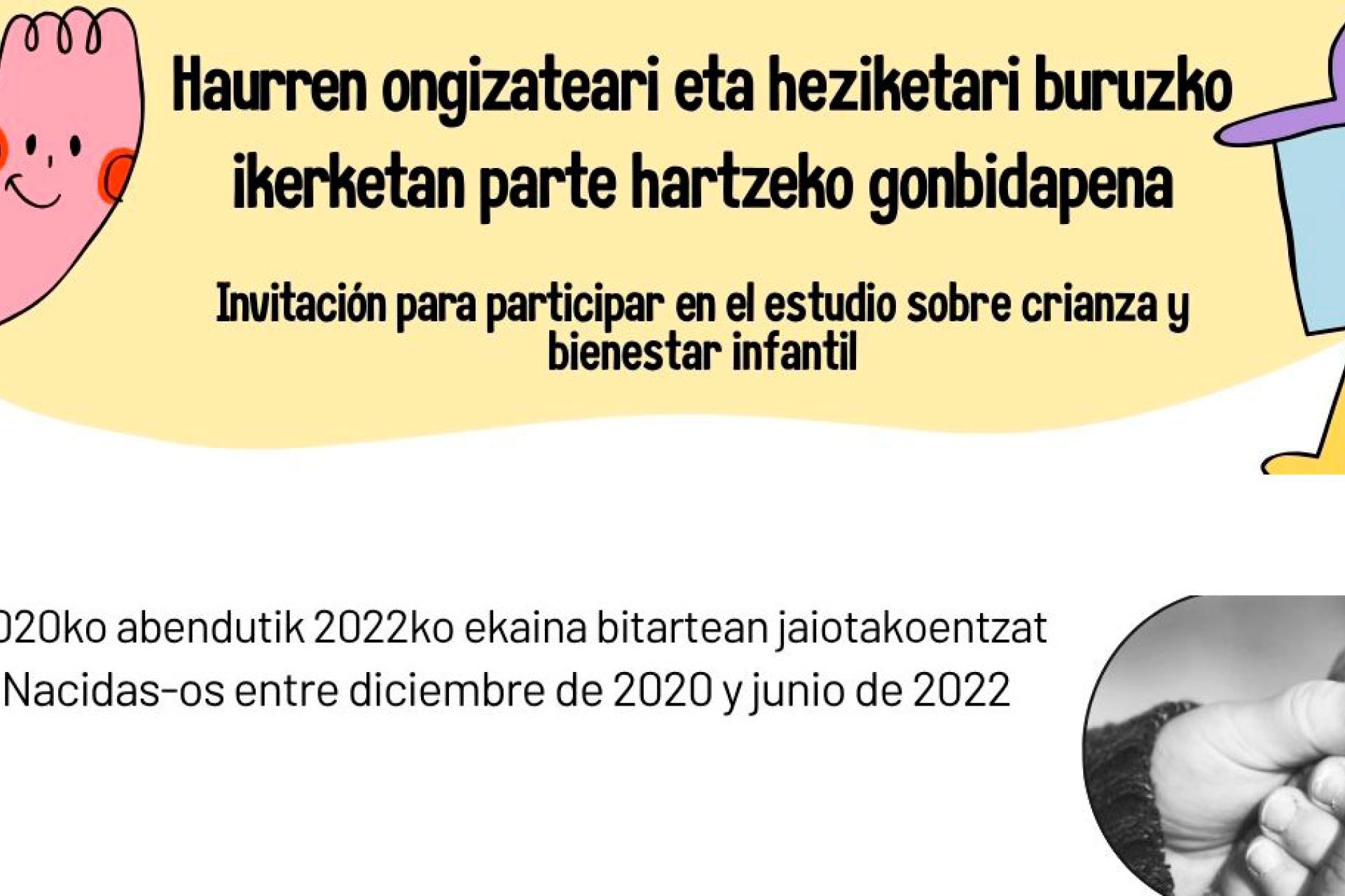 Legazpik haurren ongizateari buruzko ikerketa batean parte hartzeko familiak bilatzen ditu