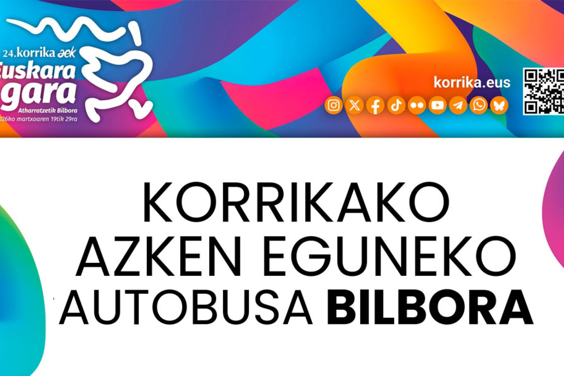Doako autobusa Legazpi, Urretxu eta Zumarragatik Bilbon ospatuko den Korrikaren azken ekitaldirako