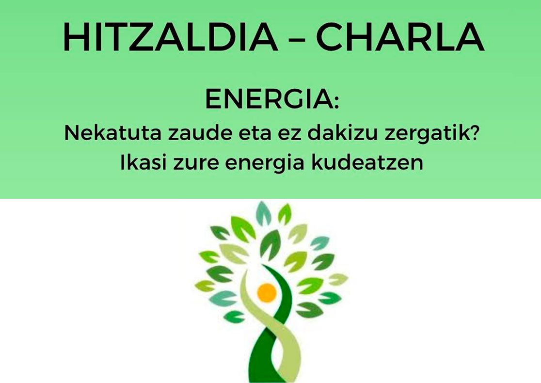 Hitzaldia “Norbere Energia” apirilaren 23an, 18:30etan Kultur Etxeko Areto Nagusian