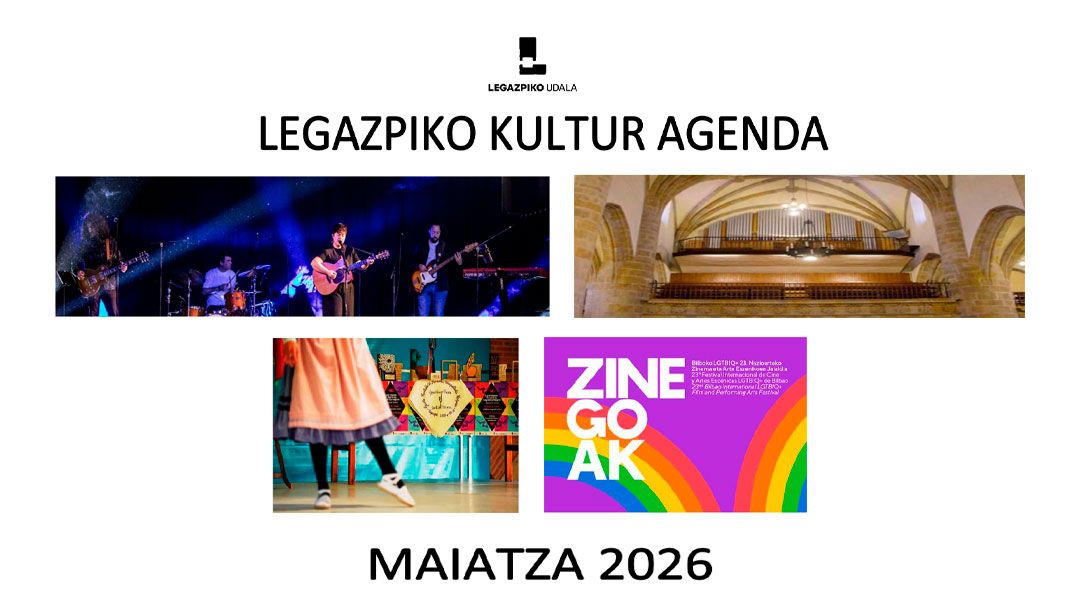 2026ko maiatzeko kultur egitaraua eta KZguneko eskaintza ikusgai