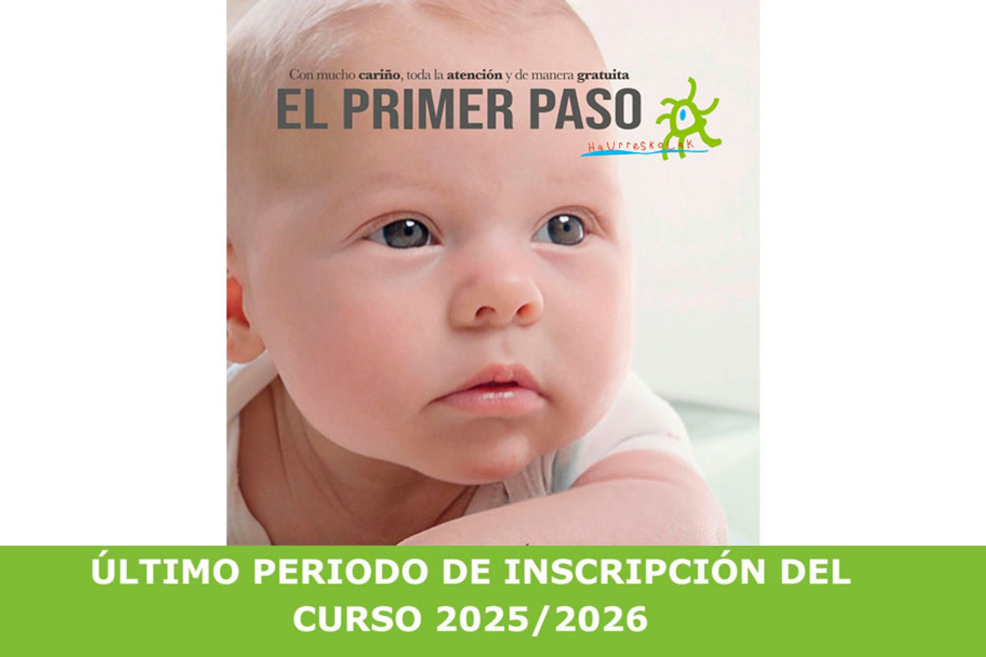 Se abre el último periodo de inscripción para incorporarse a la haurreskola en el curso 2025-2026