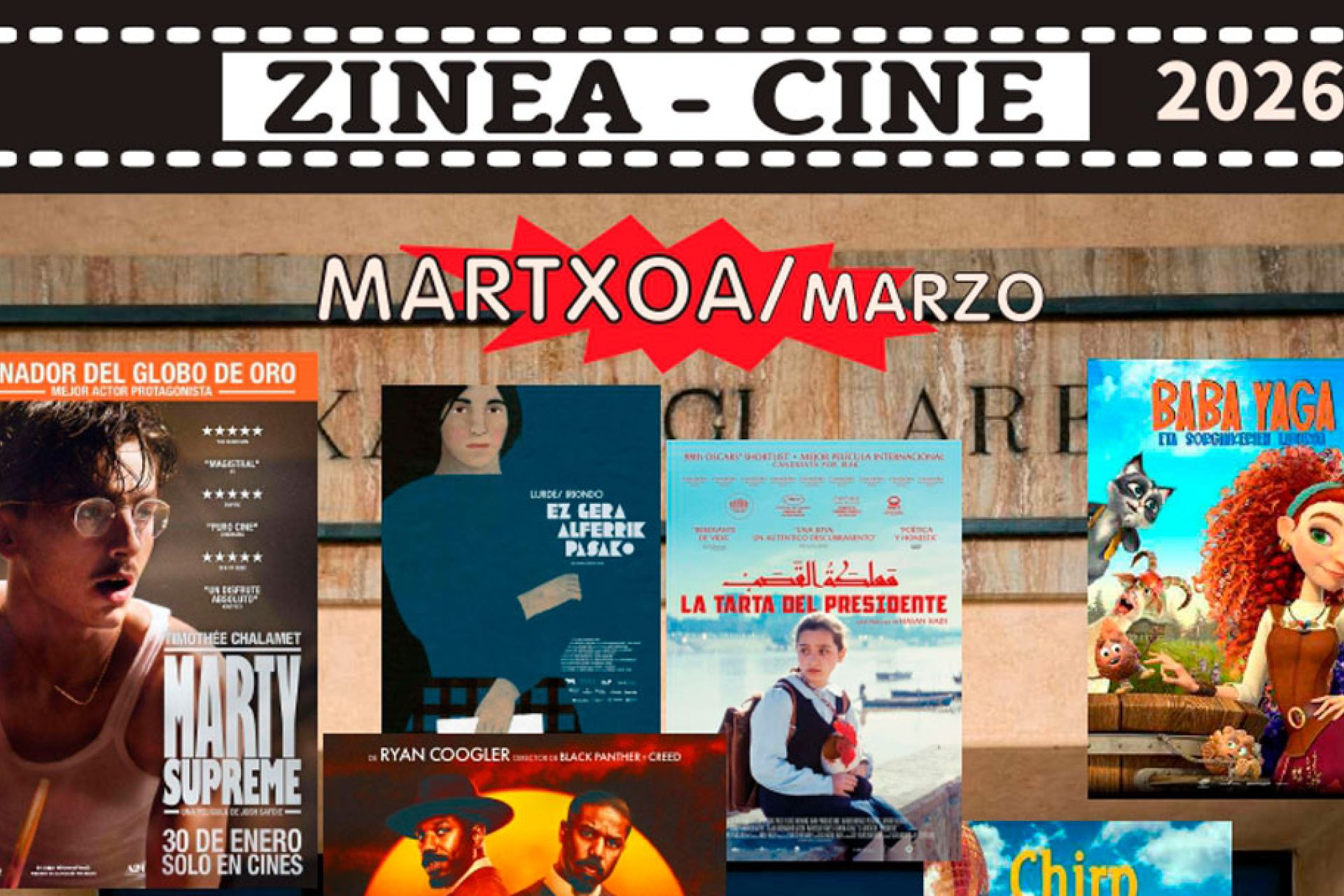 Zinea Latxartegi aretoan. Martxoa