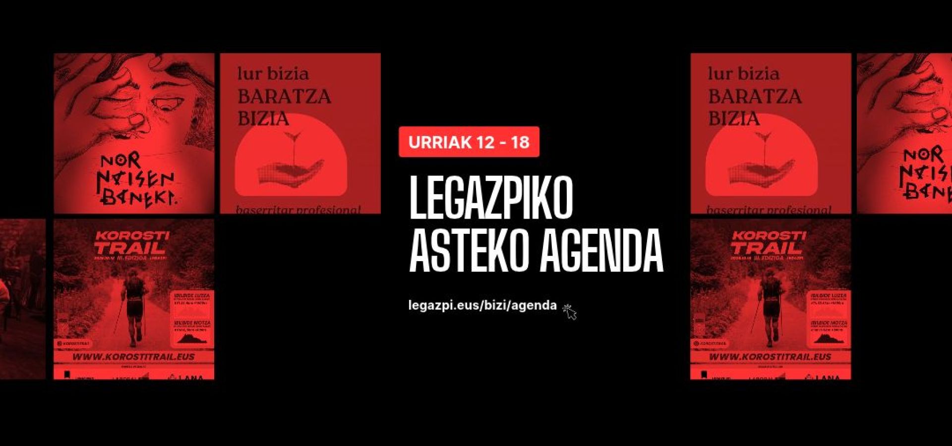 Asteko agenda: Legazpin urriaren 12tik 18ra galdu ezin duzun guztia