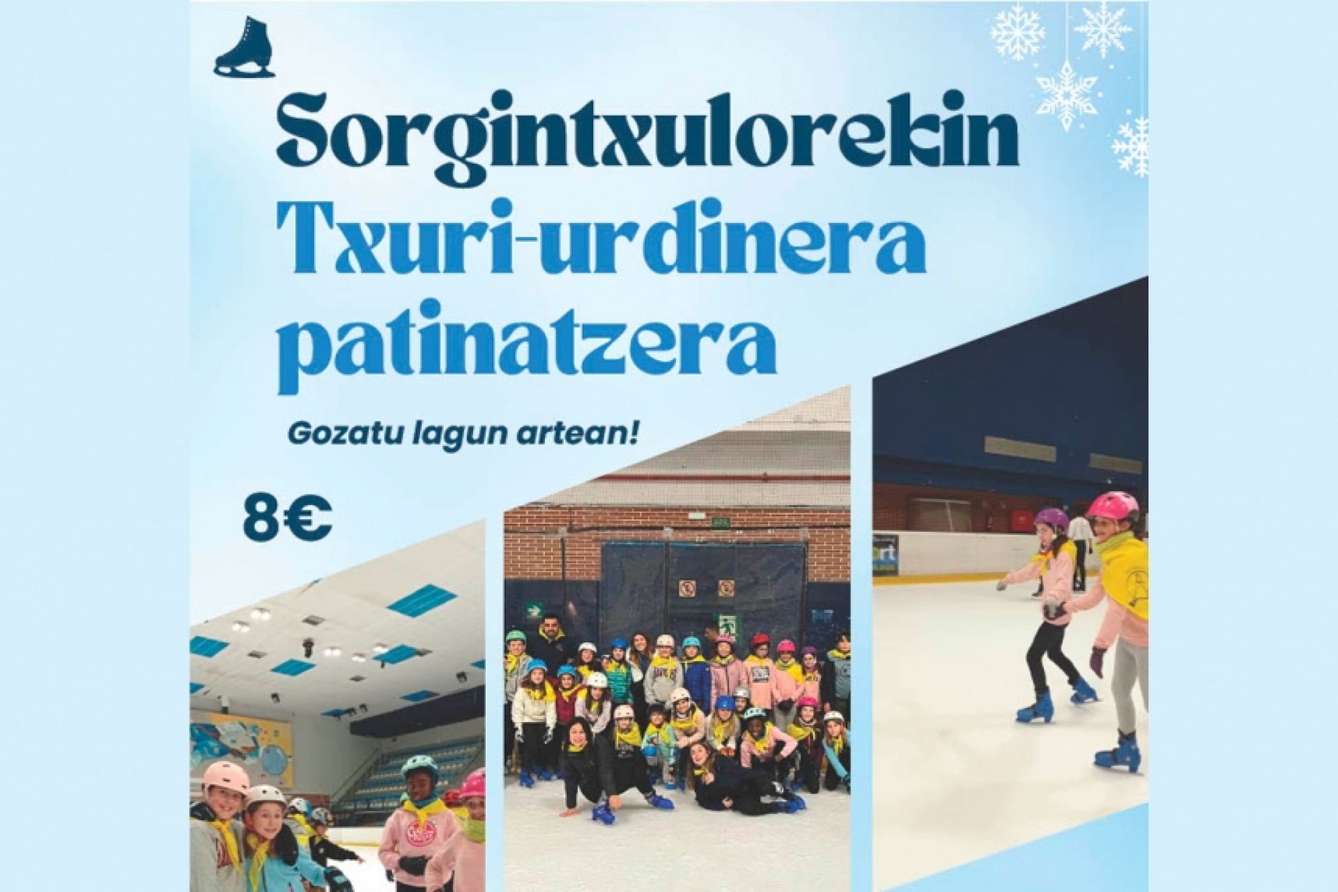 Sorgintxulorekin Txuri-Urdinera patinatzera, otsailaren 28an, LH 6. mailako ikasleekin
